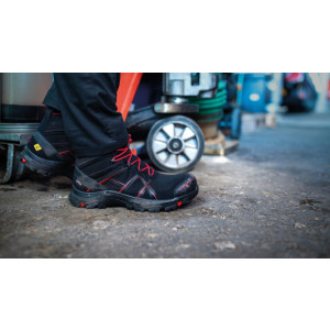 Scarpe antinfortunistiche Haix BLACK EAGLE SAFETY 40.1 Mid - black/red