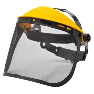 La visiera in rete con protezione frontale  Portwest PW93