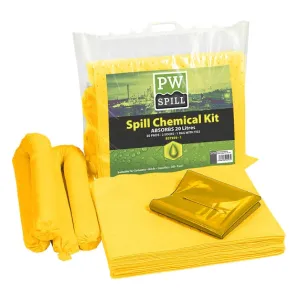 Kit di contenimento delle fuoriuscite di sostanze chimiche Portwest SM90-20L